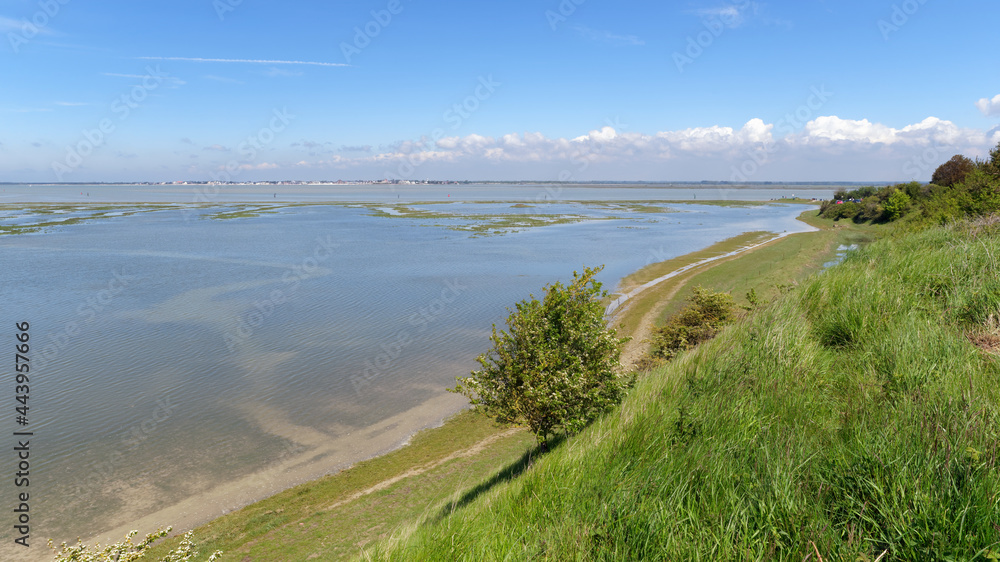 Bay of the Somme in Saint-Valery-sur-Somme coast Bay of the Somme in Saint-Valery-sur-Somme coast