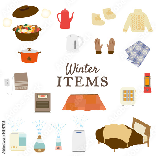 冬のあたたかアイテムのイラストセット Stock Vector Adobe Stock 冬のあたたかアイテムのイラストセット Stock Vector Adobe Stock