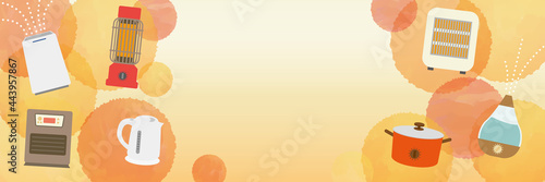 冬のあったか特集　家電　イラスト