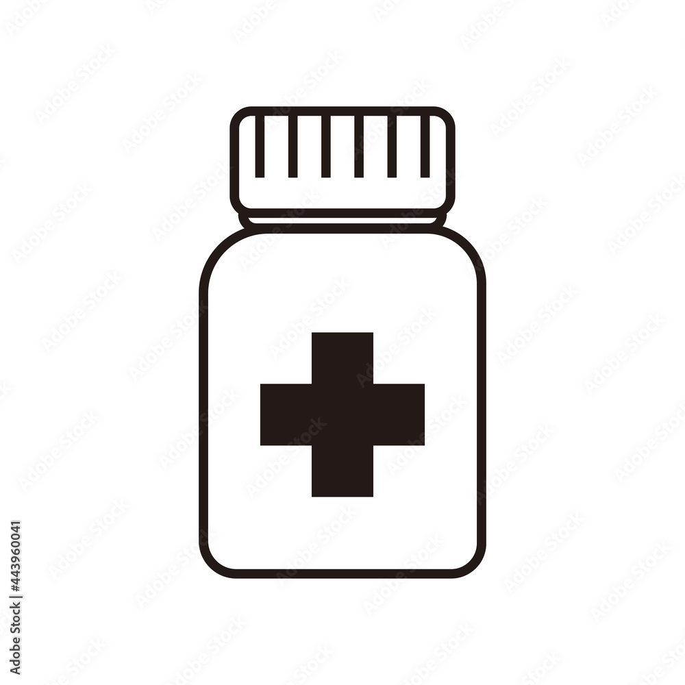 bottle of medicine icon vector illustration sign bottle of medicine icon vector illustration sign
