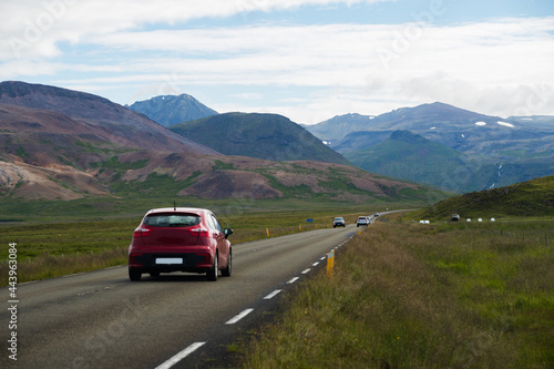 Beautiful view of road trip at Westfjords in Iceland
