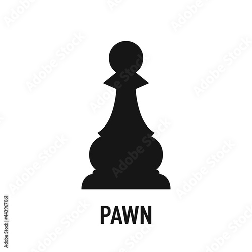 Chess pawn outline icon. linear style sign for mobile concept and web design. Chess piece icon.