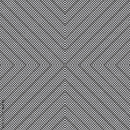 Black and White Argyle Plaid Tartan textured Seamless Pattern Design