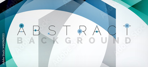 Vector color hexagons geometric abstract background