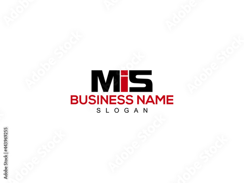 Letter MIS Logo Icon Vector Image Design For Company or Business