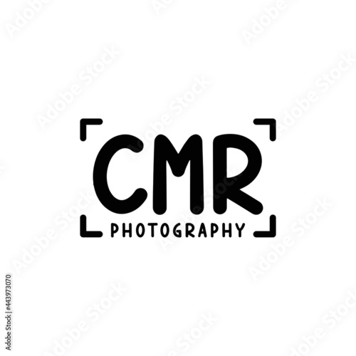 letter CMR photography business logo design