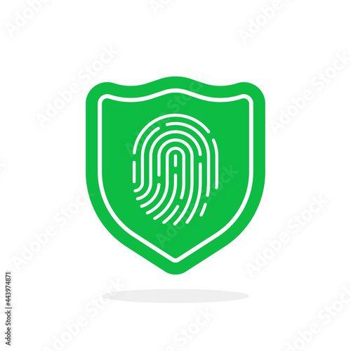 fingerprint with shield like data protection