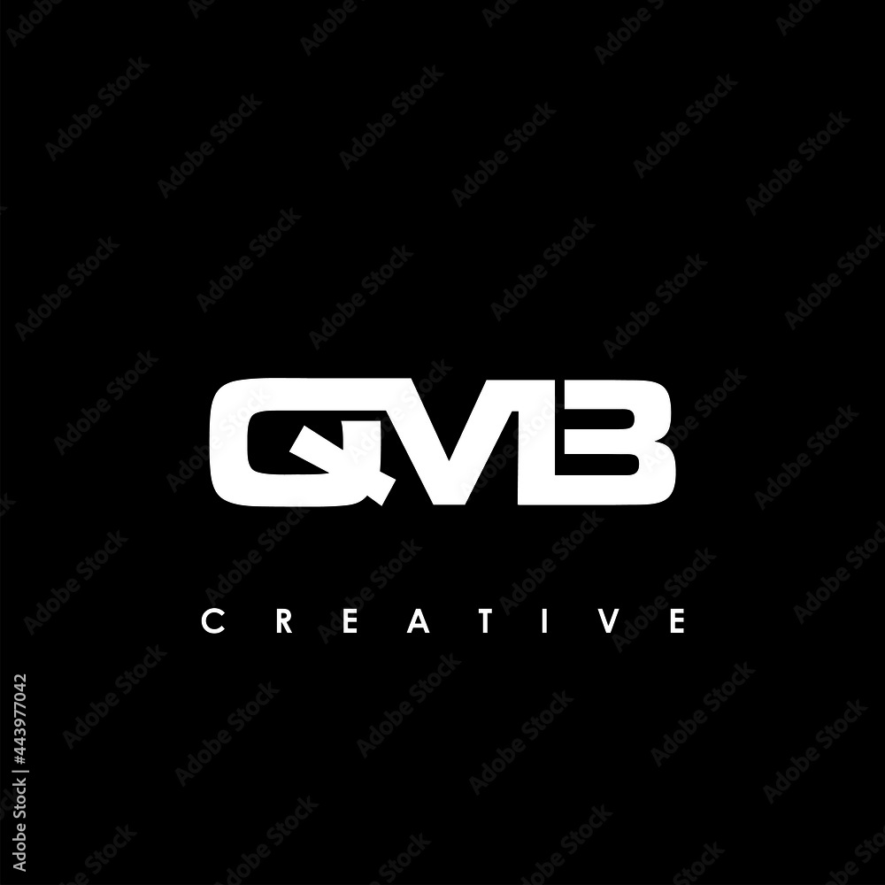QMB Letter Initial Logo Design Template Vector Illustration