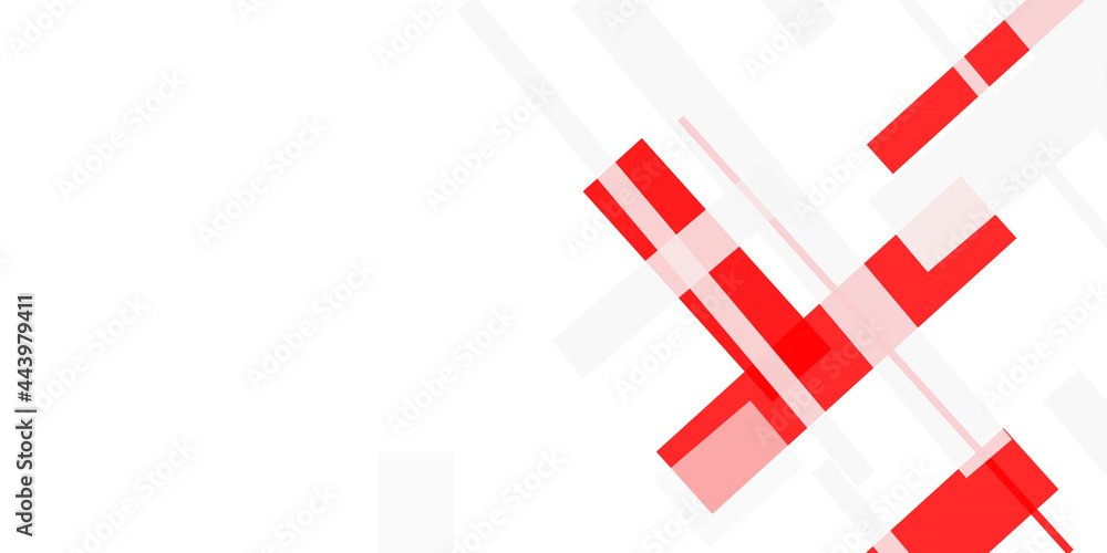 Red and white geometry background Red and white geometry background