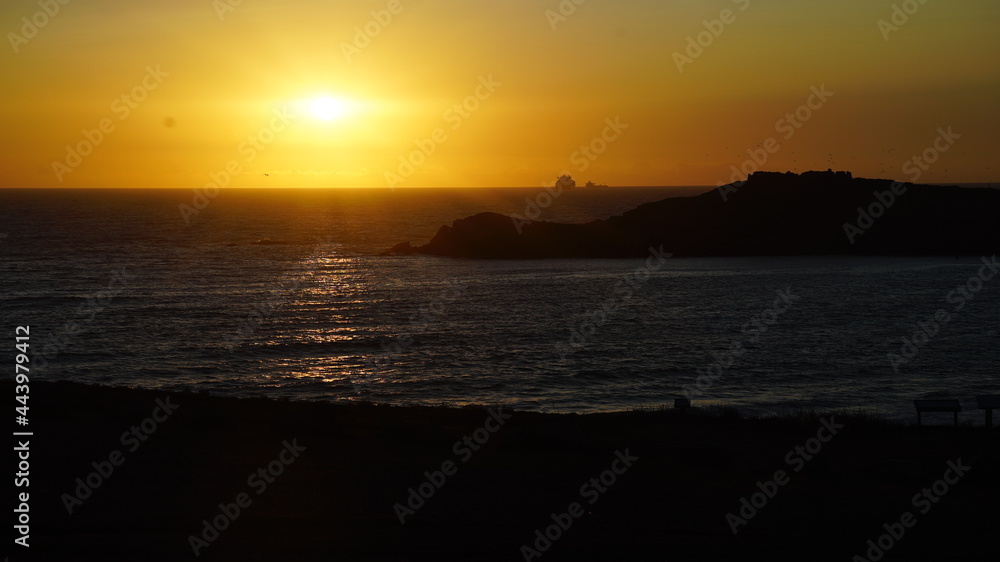 Por do sol na praia Por do sol na praia