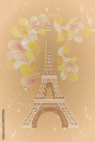 Wallpaper Mural eiffel tower city Torontodigital.ca