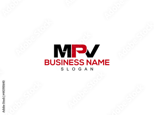 Title: Letter MPV Logo Icon Vector Image Design For Company or Business photo