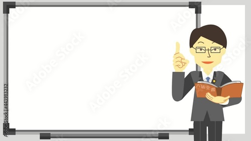 説明をする弁護士