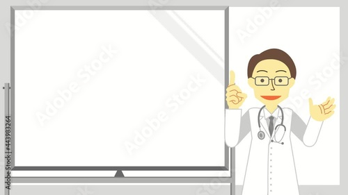 説明をする医者