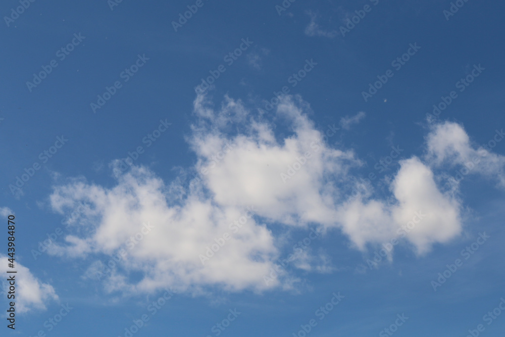 Blue sky and white clouds, blue sky and white clouds background