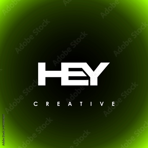 HEY Letter Initial Logo Design Template Vector Illustration