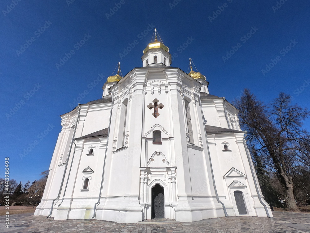 Catherine's Church in Chernihiv. Cathedral of St. Catherine the Great Martyr. Ancient Orthodox church.