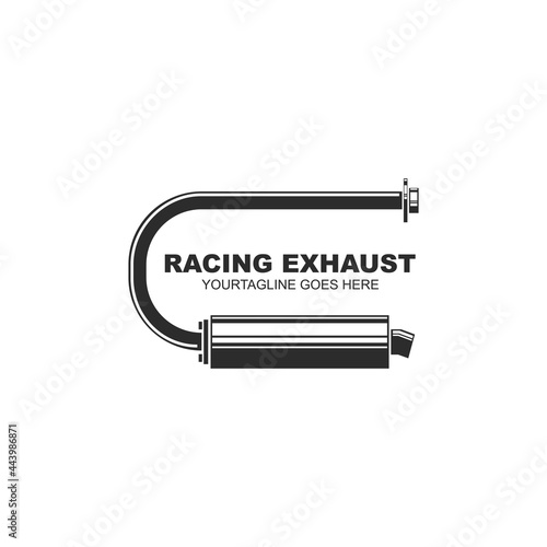 motorcycle exhaust icon vector illustration design