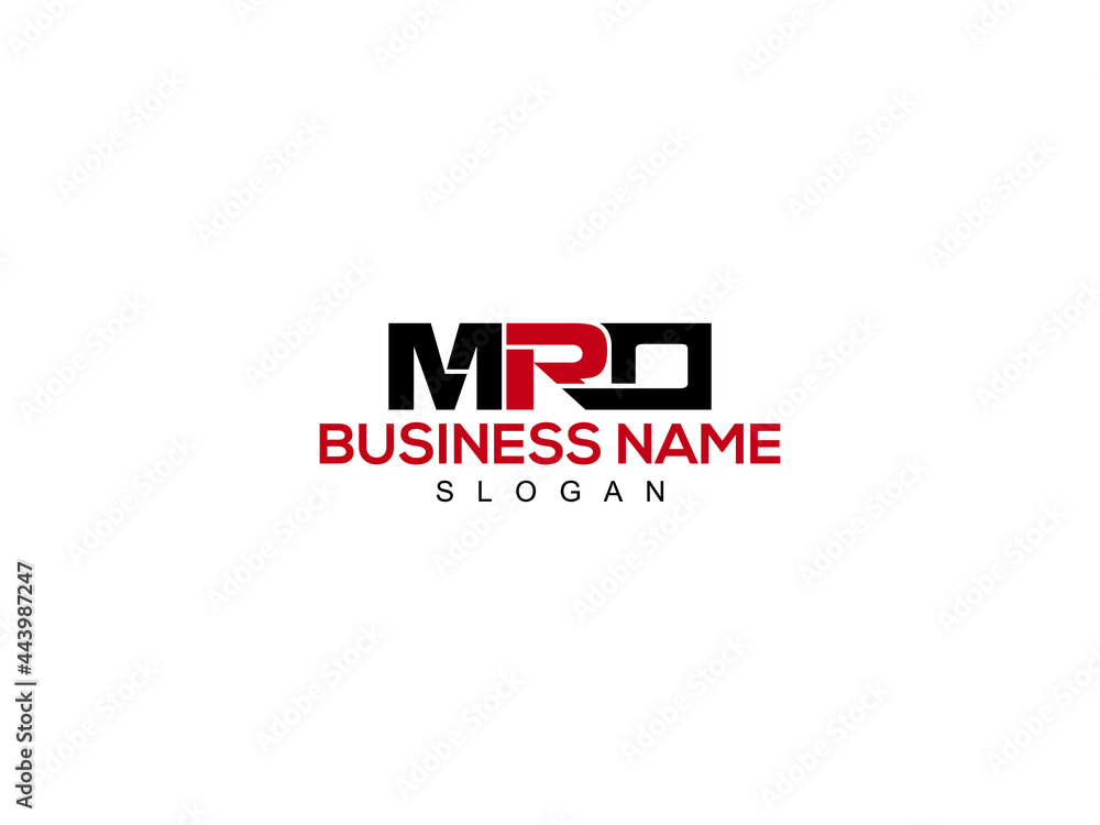 Letter MRO Logo Icon Vector Image Design For Company or Business - obrazy, fototapety, plakaty 