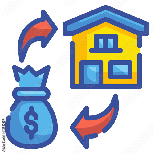 refinancing line icon
