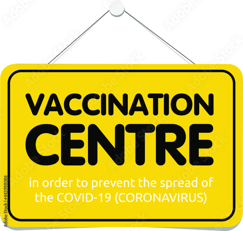Covid-19 vaccine now available sign, coronavirus vaccination notice sign. covid-19 vaccine centre. Coronavirus disease COVID-19 infection medical vaccine with typography and copy space.