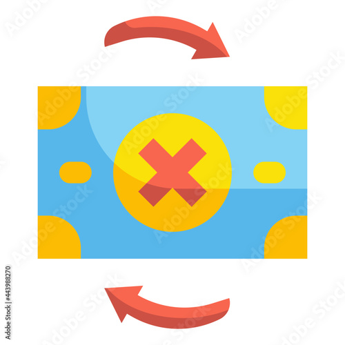 cash flow flat icon