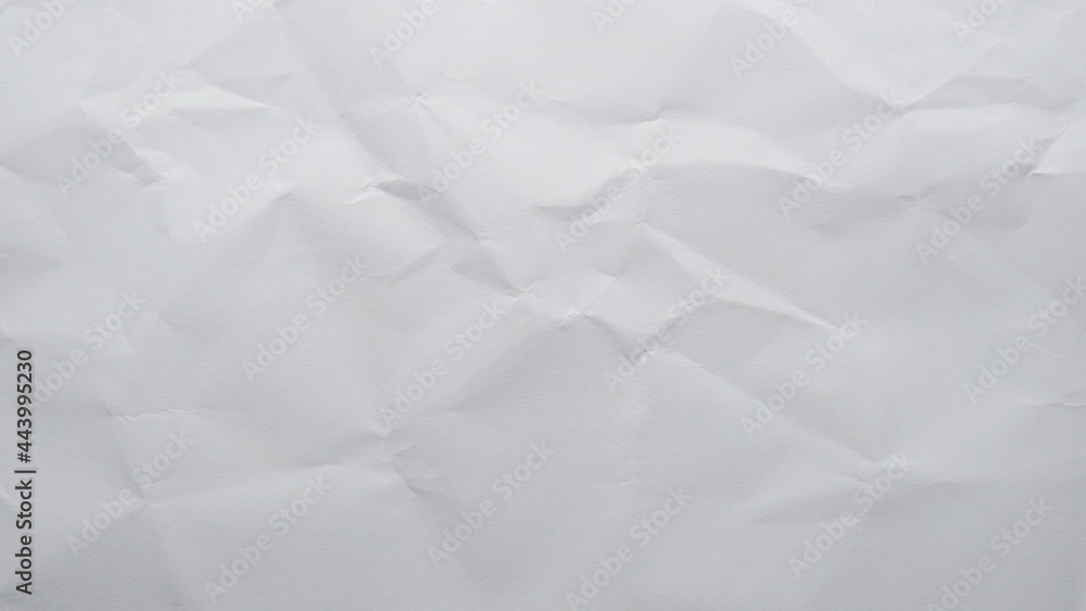 Fototapeta premium Wrinkled white paper, Creased Texture for background