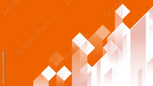 Geometric orange shade pattern background
