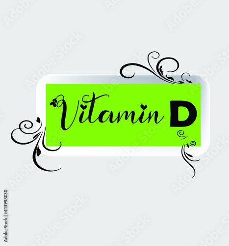 vitamin D vector t-shirt design