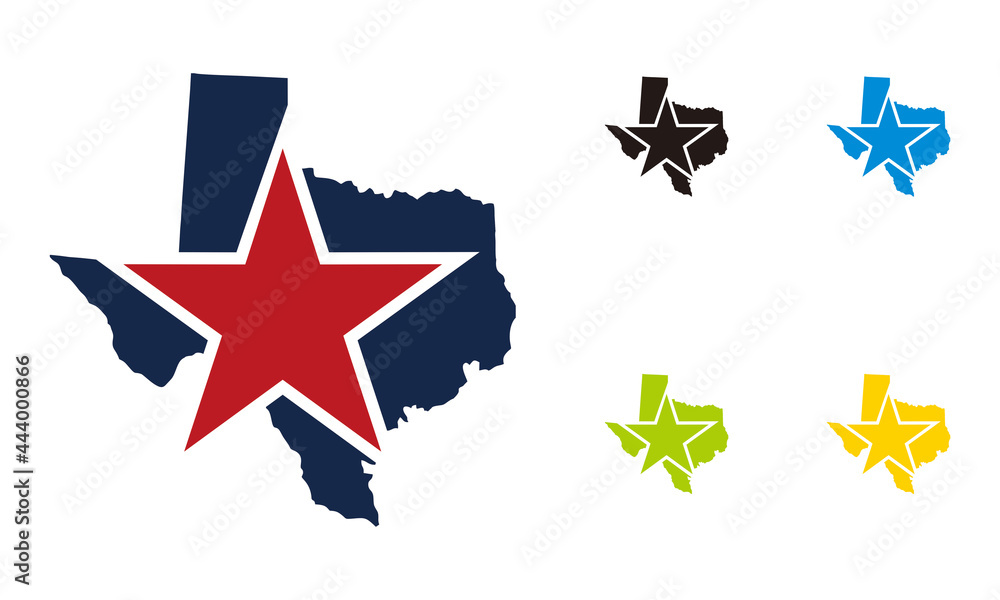 texas star icon set texas star icon set