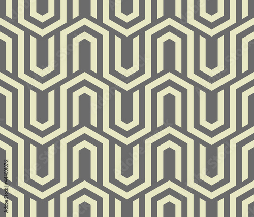 Abstract geometric pattern with stripes, lines. Seamless vector background. Gray ornament. Simple lattice graphic design