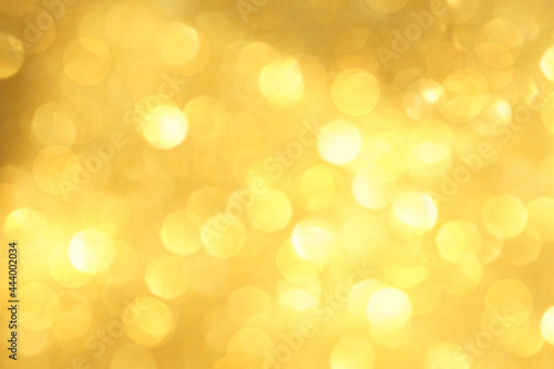 Yellow abstract blur background with bokeh
