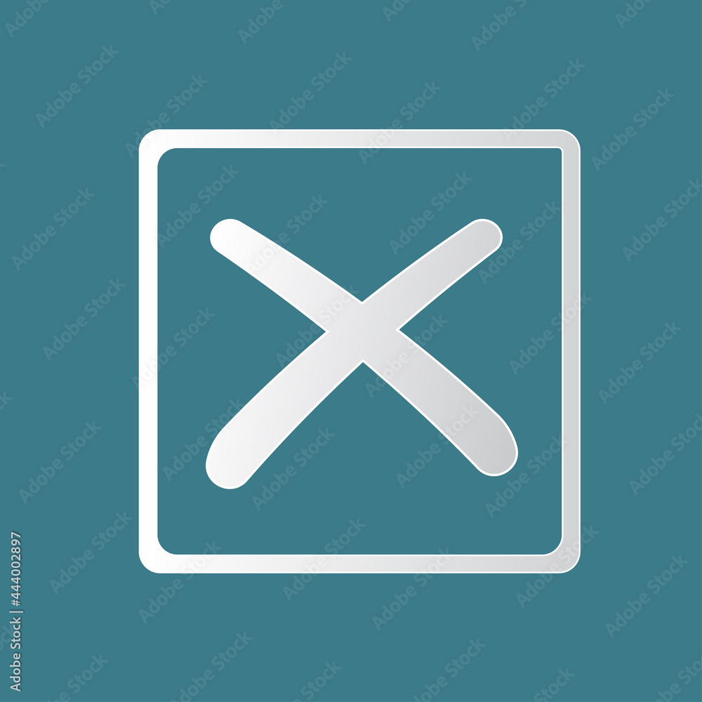 rejected cross icon. vector design illustration. rejected cross icon. vector design illustration.