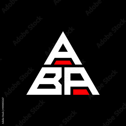 ABA triangle letter logo design with triangle shape. ABA triangle logo design monogram. ABA triangle vector logo template with red color. ABA triangular logo Simple, Elegant, and Luxurious Logo. ABA 