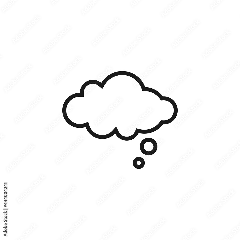 Dream bubble on white background. Talk, chat message, comment, communicate, messenger concept. Dream bubble on white background. Talk, chat message, comment, communicate, messenger concept.