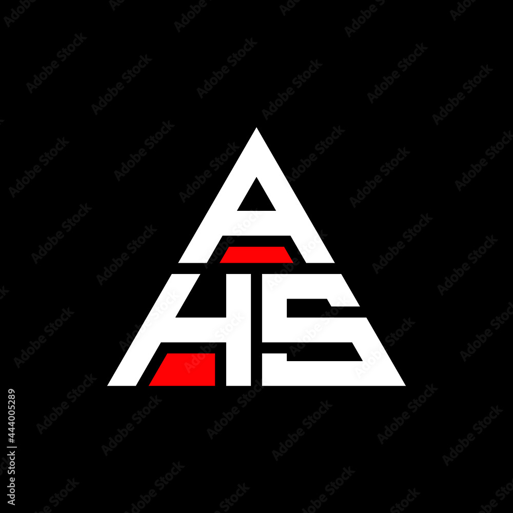 AHS triangle letter logo design with triangle shape. AHS triangle logo design monogram. AHS triangle vector logo template with red color. AHS triangular logo Simple, Elegant, and Luxurious Logo. AHS AHS triangle letter logo design with triangle shape. AHS triangle logo design monogram. AHS triangle vector logo template with red color. AHS triangular logo Simple, Elegant, and Luxurious Logo. AHS
