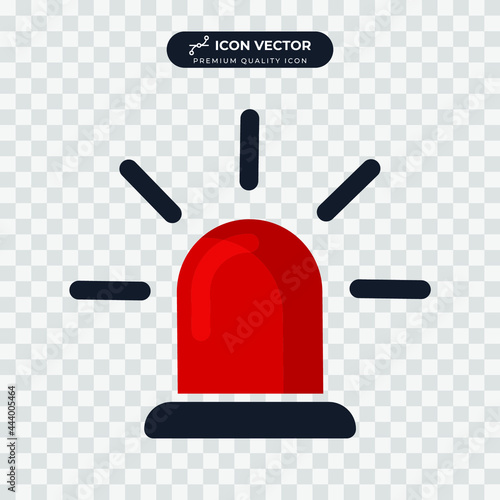 siren icon. emergency and ambulance icon symbol template for graphic and web design collection logo vector illustration