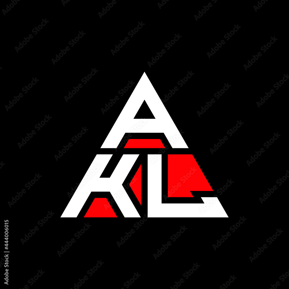 AKL triangle letter logo design with triangle shape. AKL triangle logo design monogram. AKL triangle vector logo template with red color. AKL triangular logo Simple, Elegant, and Luxurious Logo. AKL AKL triangle letter logo design with triangle shape. AKL triangle logo design monogram. AKL triangle vector logo template with red color. AKL triangular logo Simple, Elegant, and Luxurious Logo. AKL
