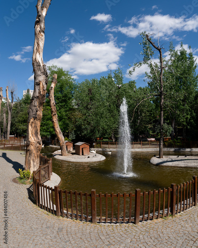 Ankara, Turkey-May 23 2021: General view of Kugulu Park which is a popular place in Cankaya region photo