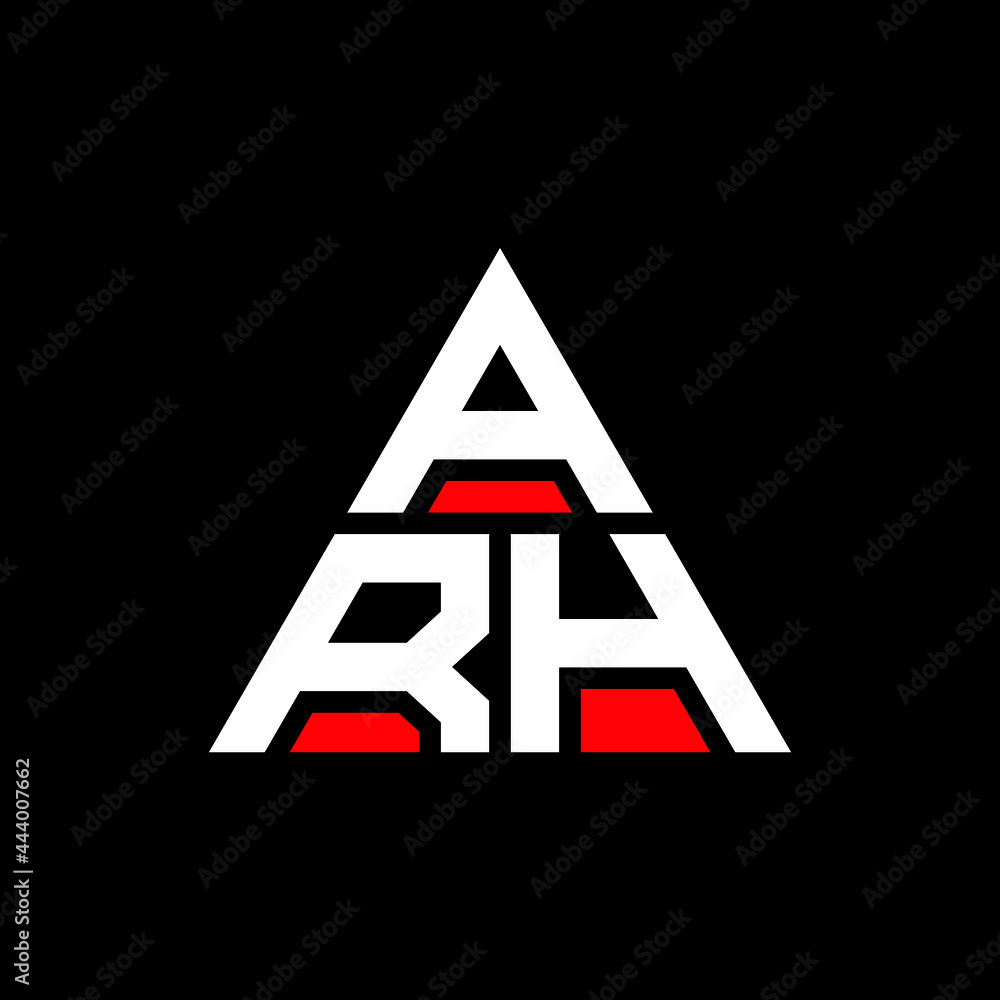 ARH triangle letter logo design with triangle shape. ARH triangle logo design monogram. ARH triangle vector logo template with red color. ARH triangular logo Simple, Elegant, and Luxurious Logo. ARH ARH triangle letter logo design with triangle shape. ARH triangle logo design monogram. ARH triangle vector logo template with red color. ARH triangular logo Simple, Elegant, and Luxurious Logo. ARH