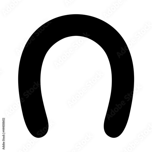 馬の蹄鉄のシルエット