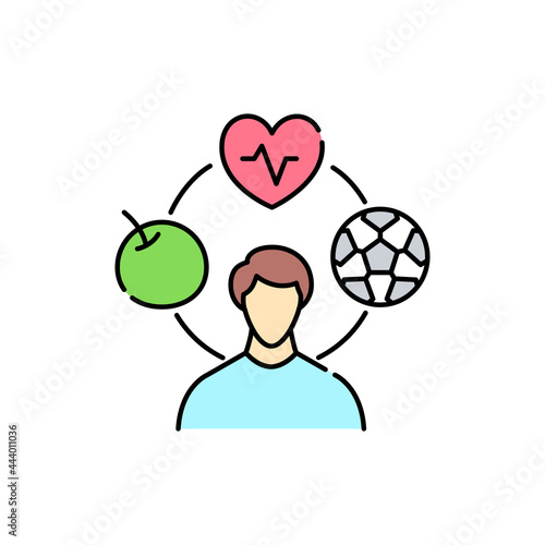 Comfortable lifestyle olor line icon. Pictogram for web page, mobile app, promo