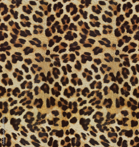 Leopard skin texture seamless pattern