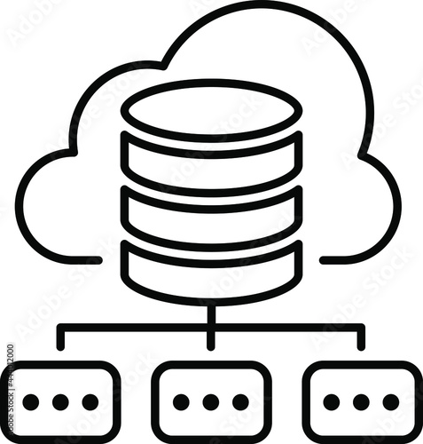 Computing Infrastructure icon. Mechanical Controls sign transparent background vector illustration