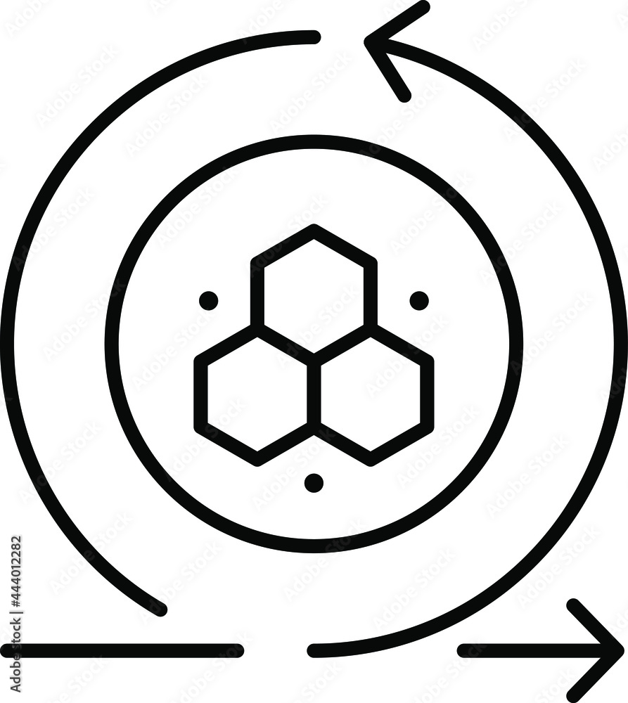 3d Modeling line icon vector transparent background