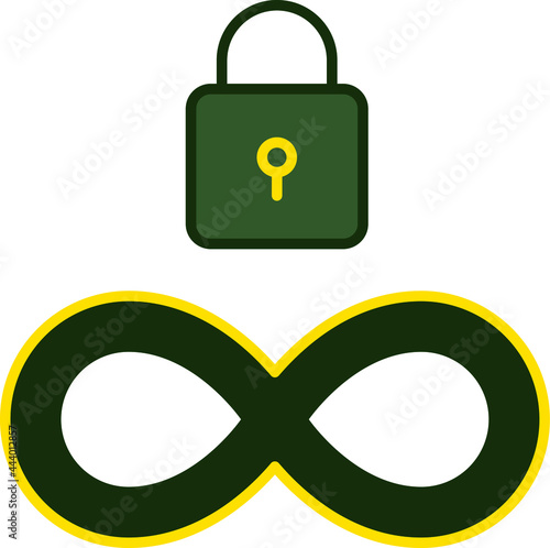  Secured DevOps line icon transparent background vector illustration