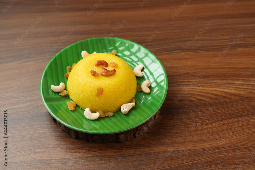 Rava kesari , Kesari bath , sheera or suji halwa Indian sweet food