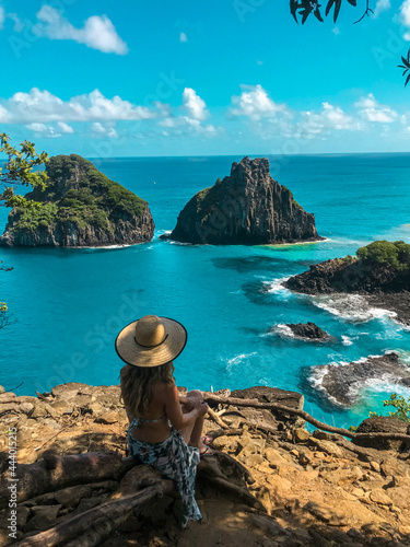 back person in Baia dos Porcos - Fernando de Noronha
