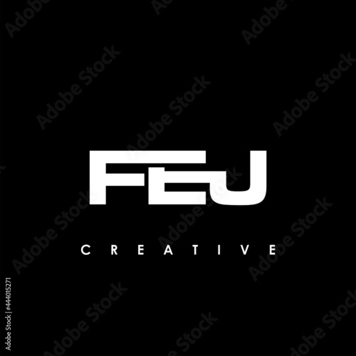 FEJ Letter Initial Logo Design Template Vector Illustration photo