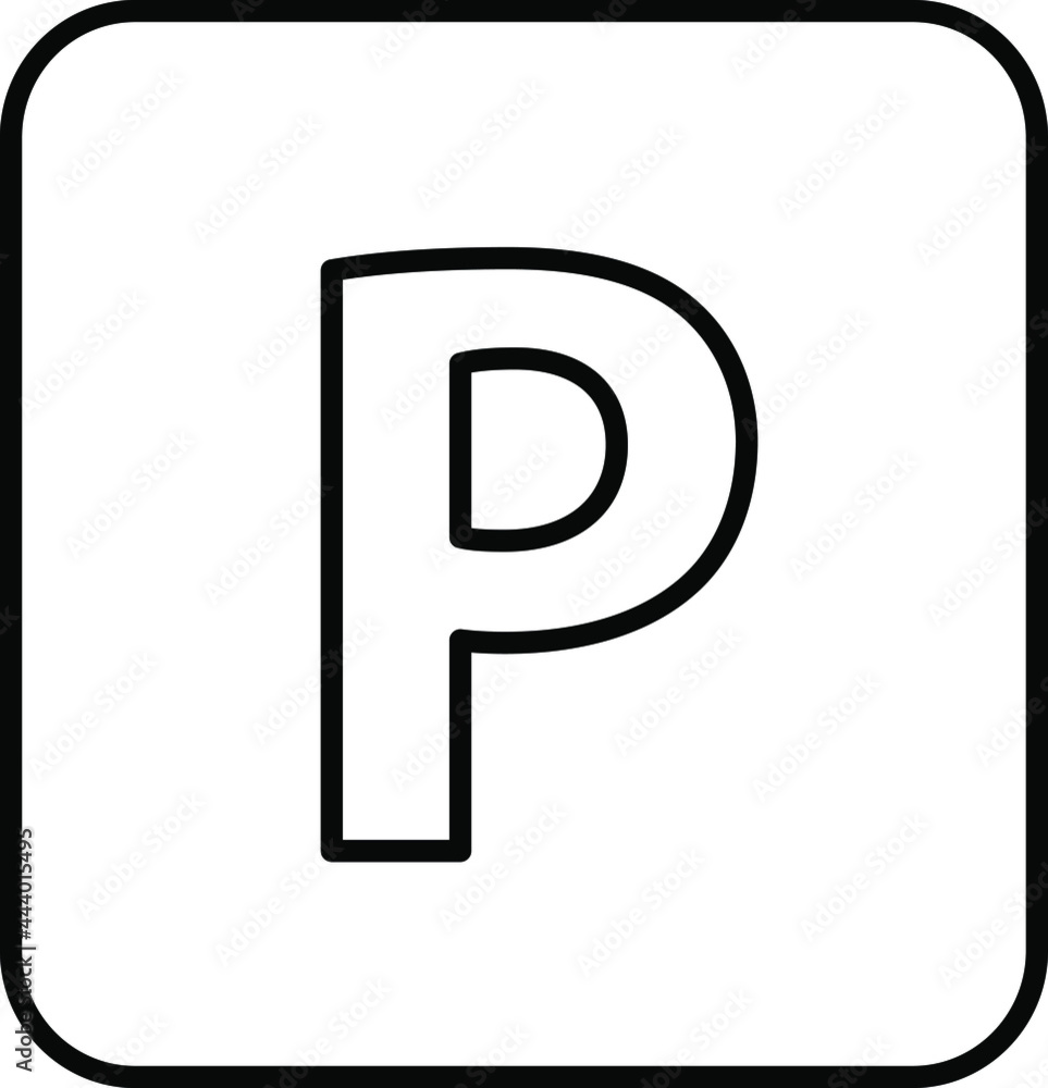 Parking icon. Car parking sign transparent background vector illustration Parking icon. Car parking sign transparent background vector illustration